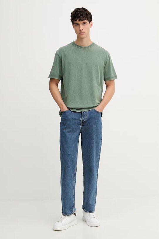 Guess t-shirt męski bawełniany M6GI18.K3050 zielony SS26