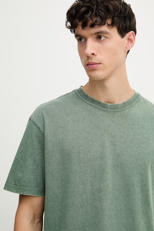 Guess t-shirt męski bawełniany zielony M6GI18.K3050