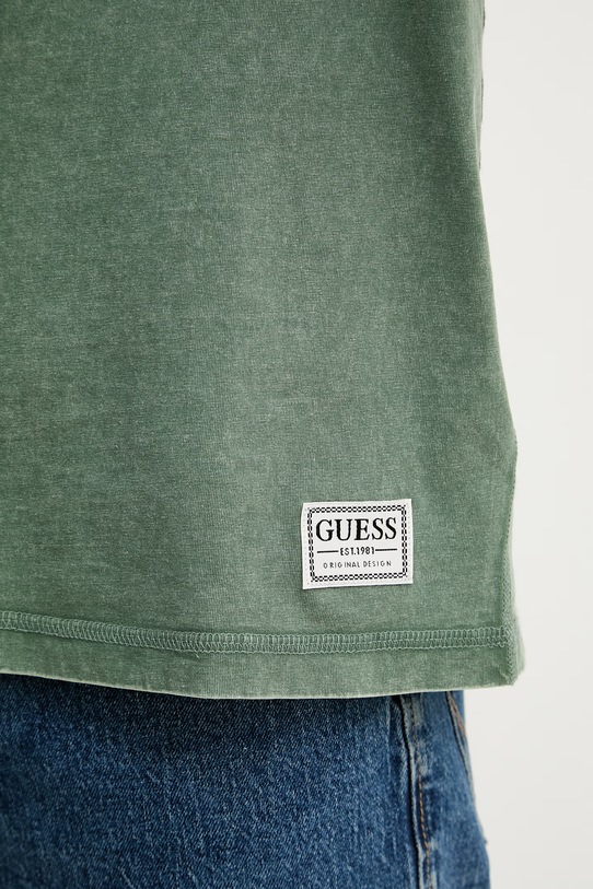 Guess t-shirt męski bawełniany M6GI18.K3050 zielony