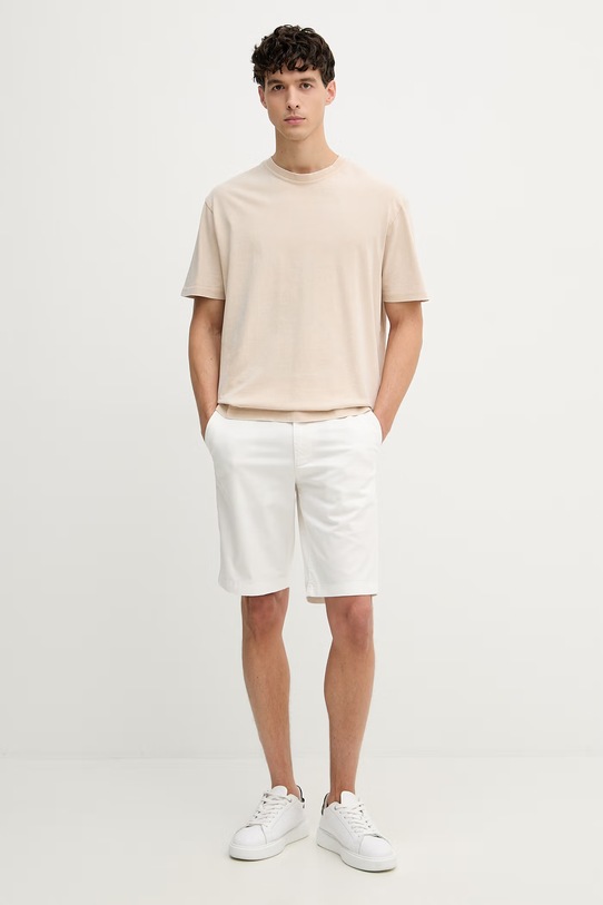 Guess t-shirt męski bawełniany M6GI18.K3050 beżowy SS26