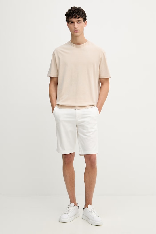 Guess t-shirt męski bawełniany M6GI18.K3050 beżowy SS26