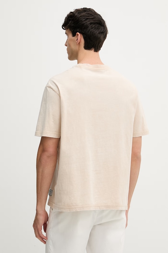 Odzież Guess t-shirt męski bawełniany M6GI18.K3050 beżowy