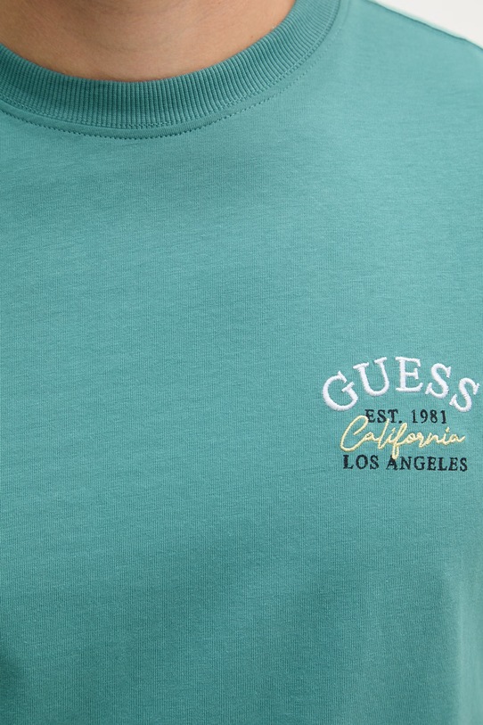 Guess футболка для мужчин из хлопка M6GI19.K3051 бирюзовый