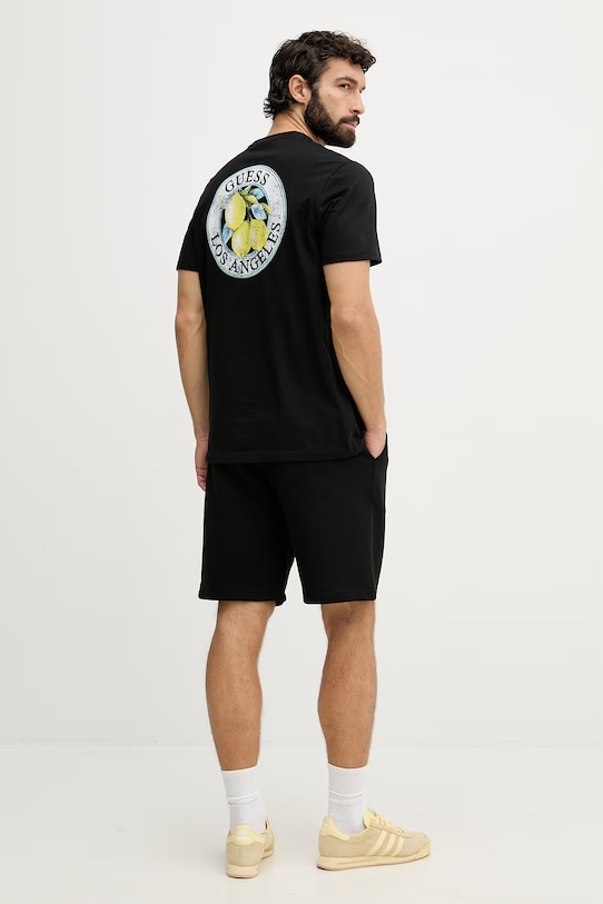 Guess póló férfi pamut M6GI19.K3051 fekete SS26