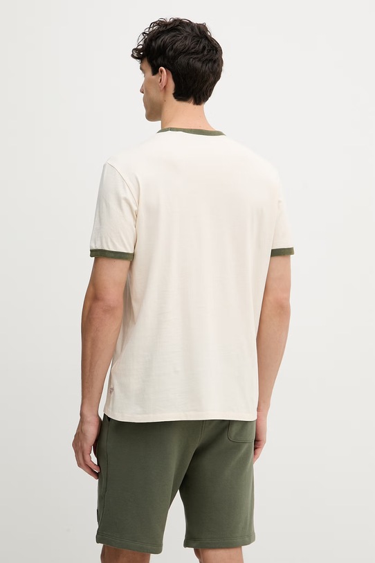 Odzież Guess t-shirt męski bawełniany M6GI32.K3309 beżowy