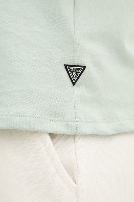 Guess t-shirt męski bawełniany M6GI35.K3316 turkusowy