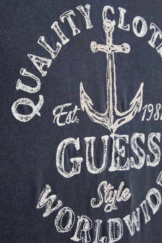 Guess t-shirt męski bawełniany M6GI43.K3471 granatowy