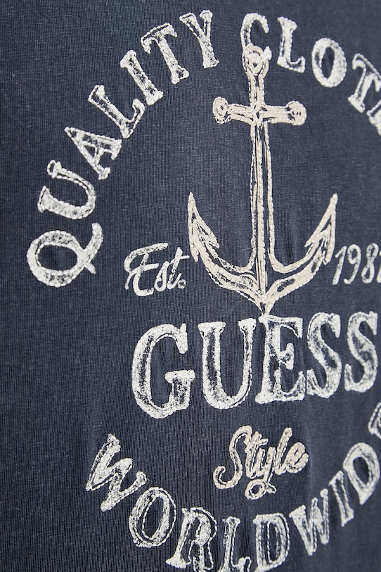 Guess t-shirt męski bawełniany M6GI43.K3471 granatowy