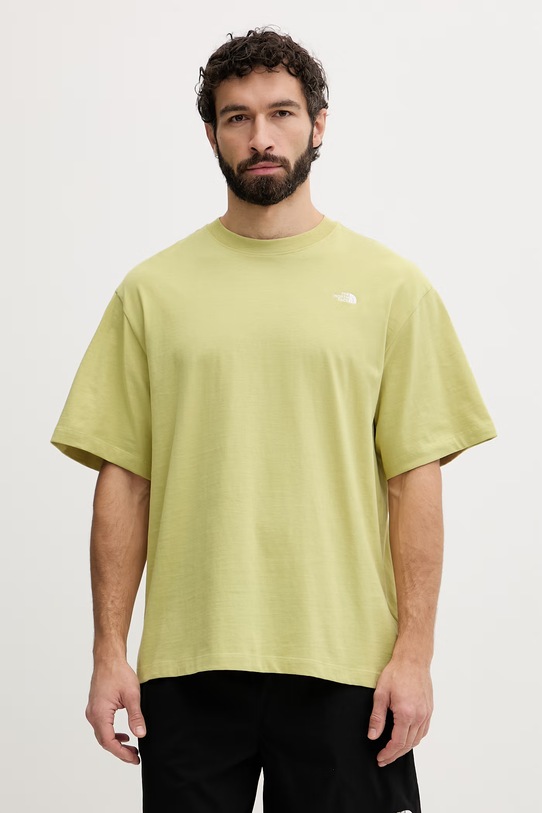 The North Face t-shirt męski bawełniany Essential Simple Dome zielony NF0A8EVWG731