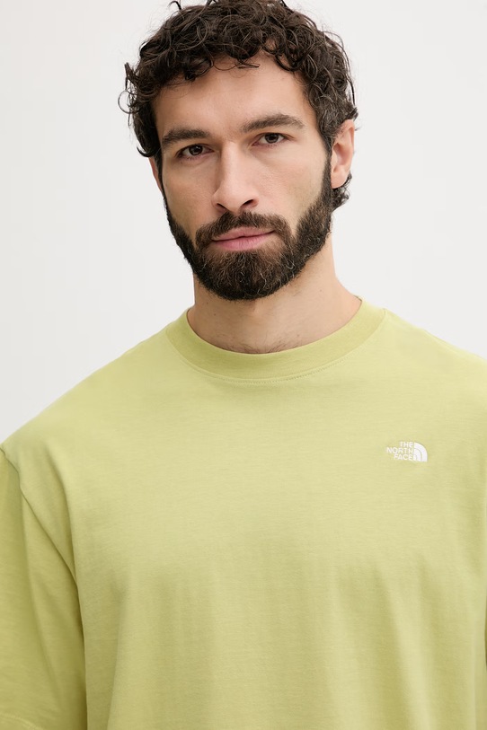 The North Face t-shirt męski bawełniany Essential Simple Dome zielony NF0A8EVWG731