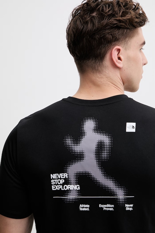 The North Face t-shirt treningowy męski BITMAP NF0A8FTUJK31 czarny