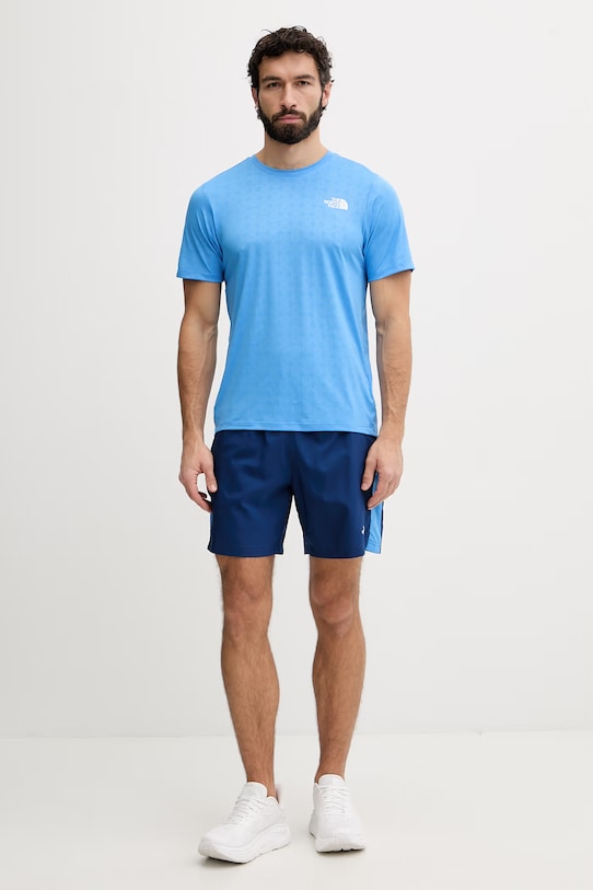 The North Face t-shirt damski PENTADOME EMBOSSED NF0A8G87H0F1 niebieski SS26