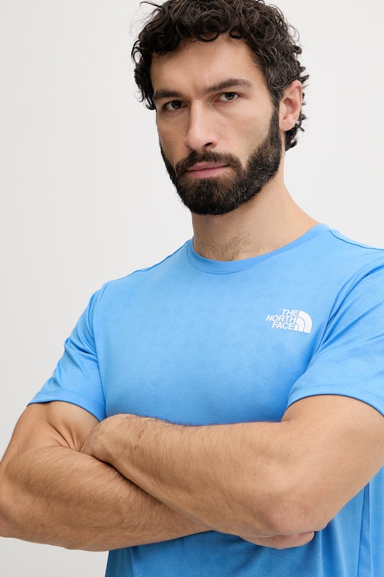 The North Face t-shirt damski PENTADOME EMBOSSED niebieski NF0A8G87H0F1