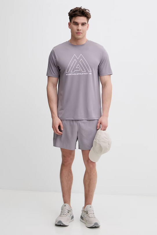 The North Face t-shirt treningowy męski 24/7 NF0A893ZG7O1 fioletowy SS26