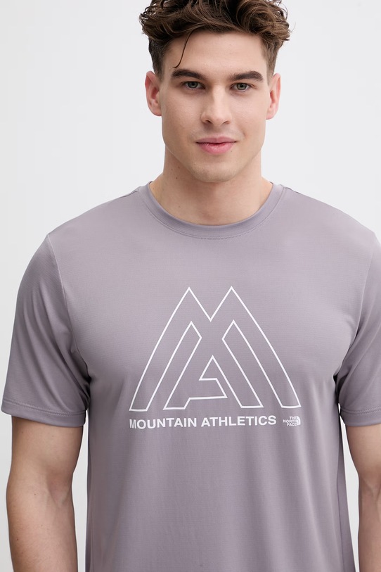 The North Face t-shirt treningowy męski 24/7 fioletowy NF0A893ZG7O1