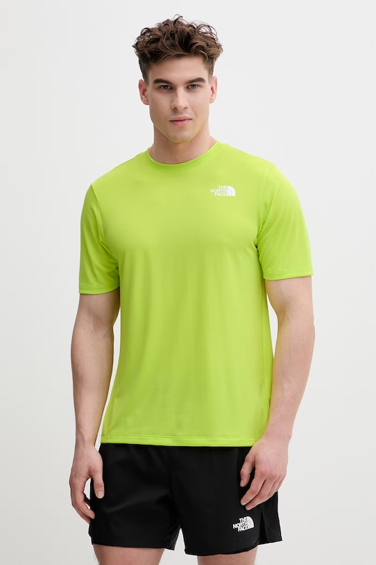 The North Face t-shirt treningowy męski 24/7 zielony NF0A894BRIQ1