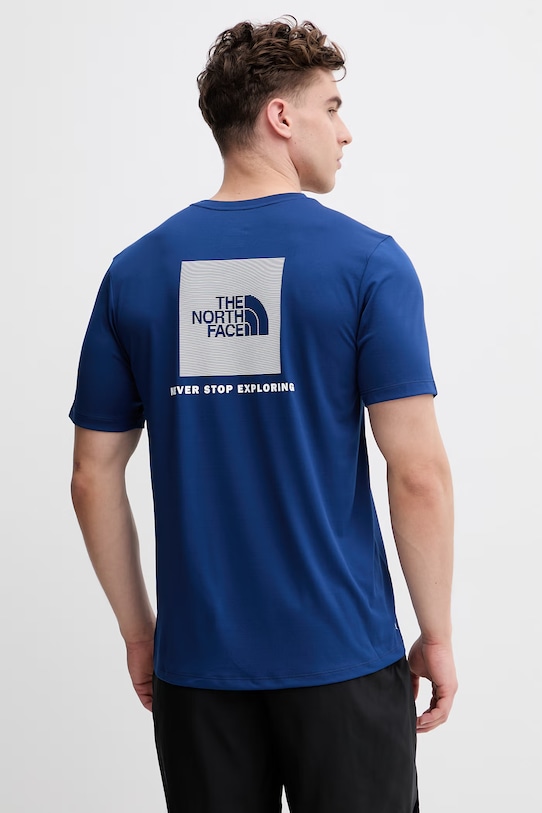 The North Face t-shirt treningowy męski 24/7 Redbox Tee granatowy NF0A895MD1R1