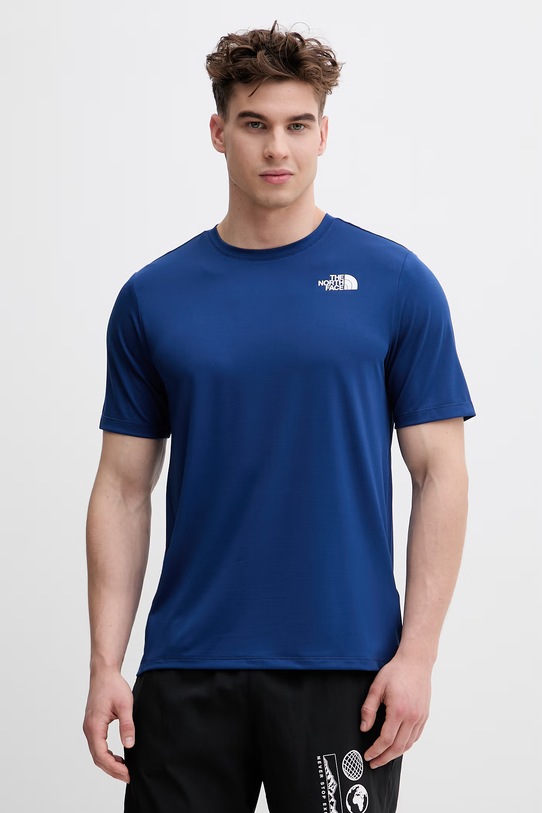 Odzież The North Face t-shirt treningowy męski 24/7 Redbox Tee NF0A895MD1R1 granatowy