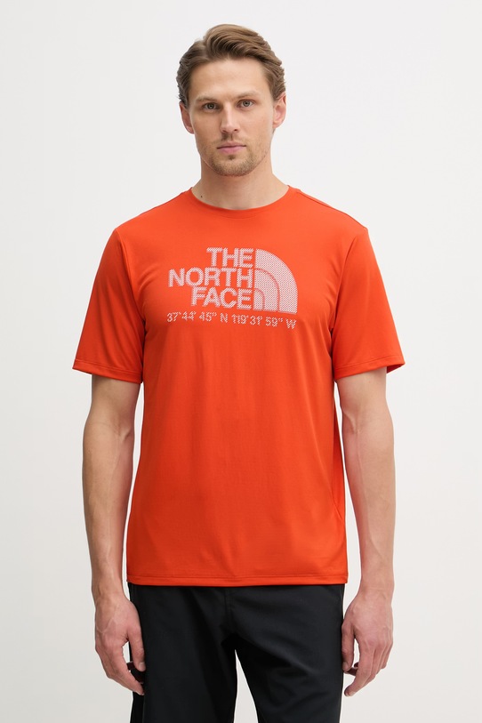 The North Face tričko pánske LOGO GRAPHIC oranžová NF0A8BEJG6L1