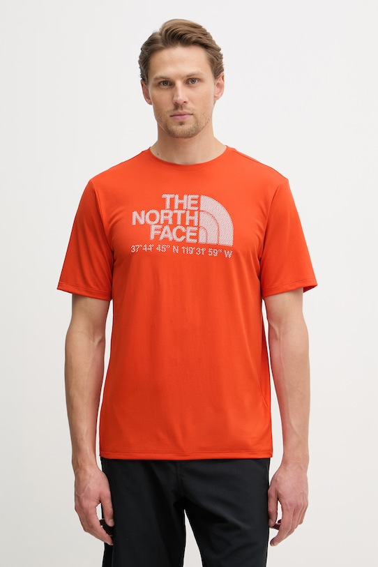 The North Face tričko pánske LOGO GRAPHIC oranžová NF0A8BEJG6L1