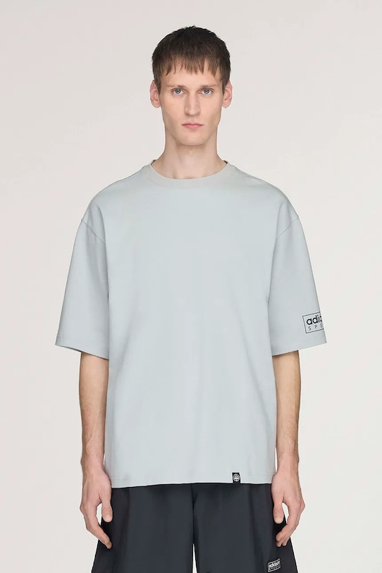 adidas Originals x SPZL T-shirt bawełniany męski turkusowy KR2731