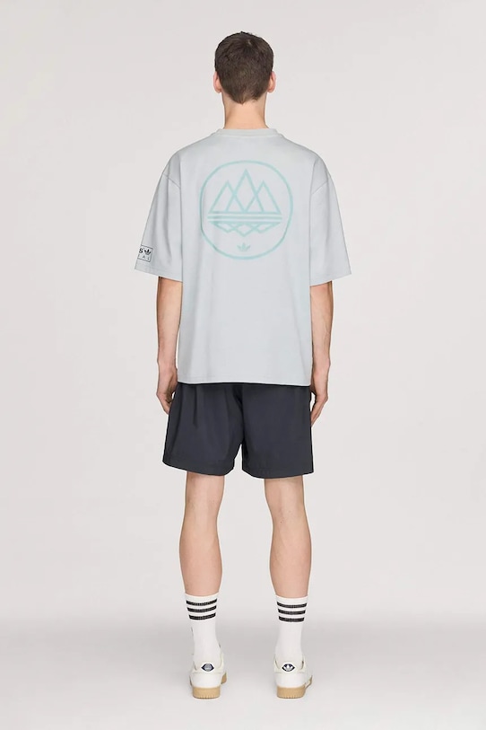Odzież adidas Originals x SPZL T-shirt bawełniany męski KR2731 turkusowy