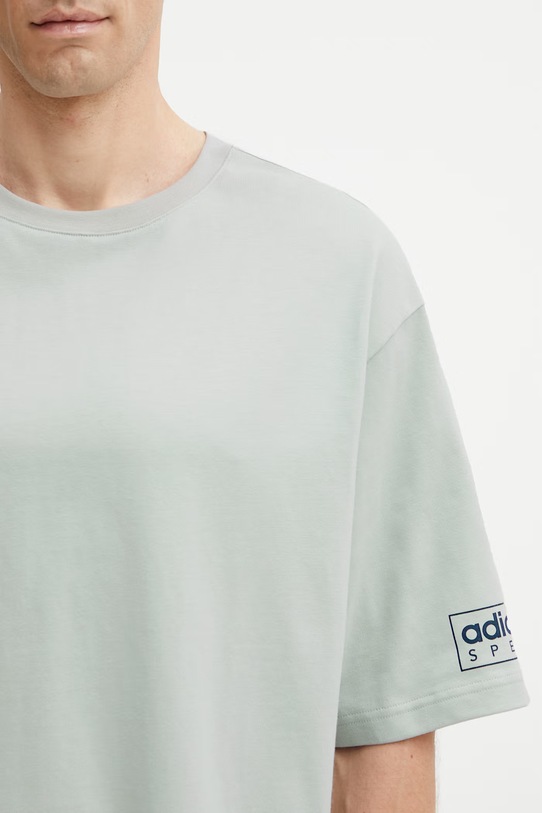 adidas Originals x SPZL majica od pamuka za muškarce KR2731 tirkizna