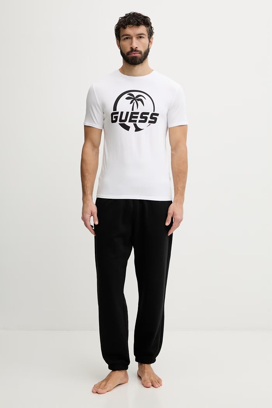 Guess t-shirt męski bawełniany F6GI00.J1314 biały SS26