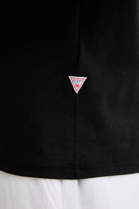 Guess Τοπ t-shirt ανδρικό βαμβακερό F6GI00.J1314 μαύρο