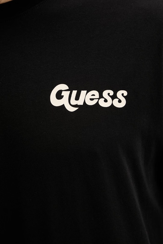 Guess T-shirt ανδρικό βαμβακερό F6GI05.K8HM4 μαύρο