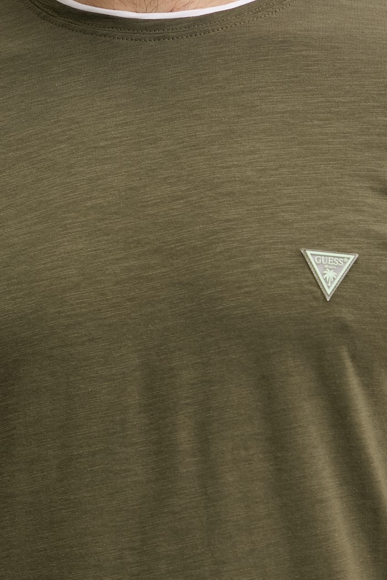 Guess tričko pánske bavlnené zelená F6GI06.K6XN4