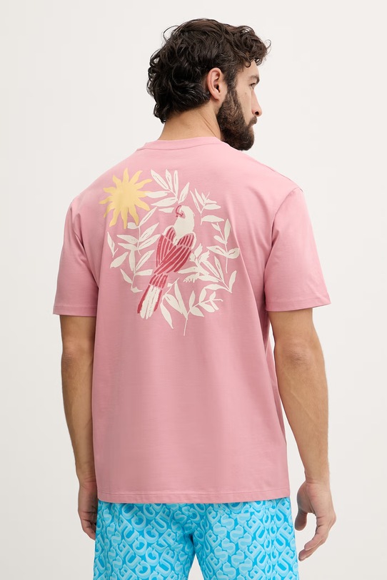 Guess тениска мъжка памучна розов F6GI07.K8FQ4