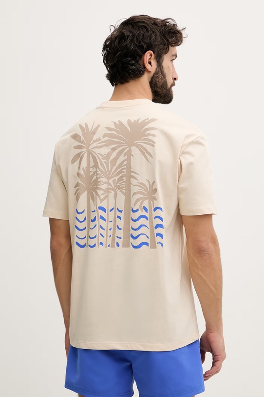 Guess tričko pánske bavlnené béžová F6GI07.K8FQ4