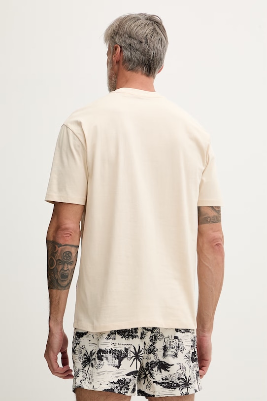 Guess t-shirt ανδρικό βαμβακερό F6GI08.K8FQ4 μπεζ SS26