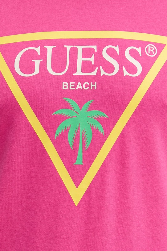 Guess t-shirt męski różowy F6GI09.J1314