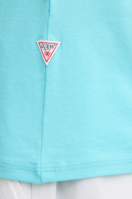 Guess Τοπ t-shirt Ανδρικό F6GI09.J1314 τιρκουάζ