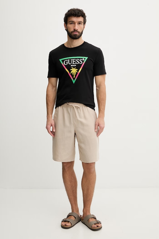 Guess t-shirt ανδρικό F6GI09.J1314 μαύρο SS26