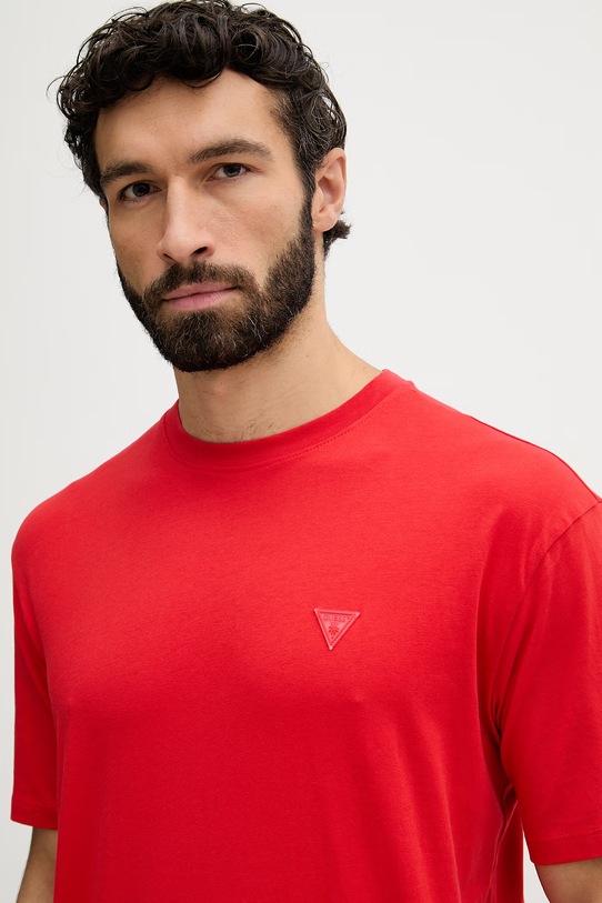 Guess majica za muškarce od pamuka crvena F6GI11.K8HM4