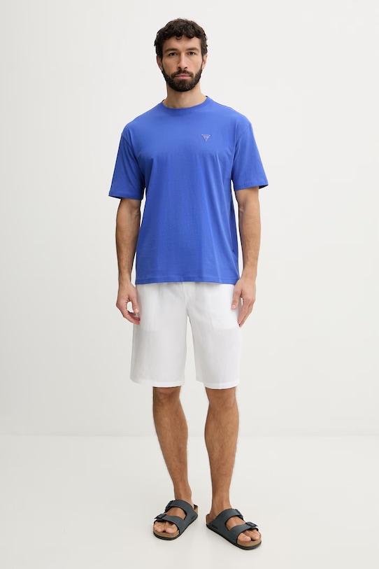 Guess pánske bavlnené F6GI11.K8HM4 modrá SS26