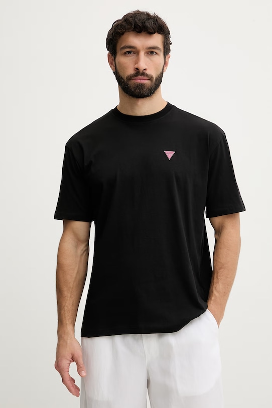 Guess pánske bavlnené čierna F6GI11.K8HM4