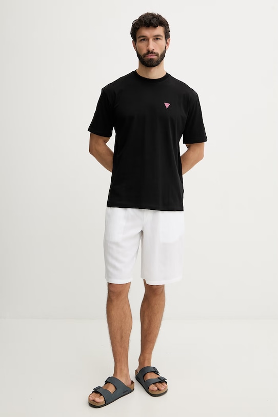 Guess pánske bavlnené F6GI11.K8HM4 čierna SS26