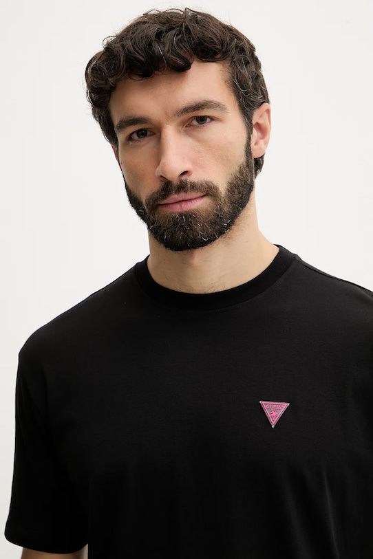 Guess pánske bavlnené čierna F6GI11.K8HM4