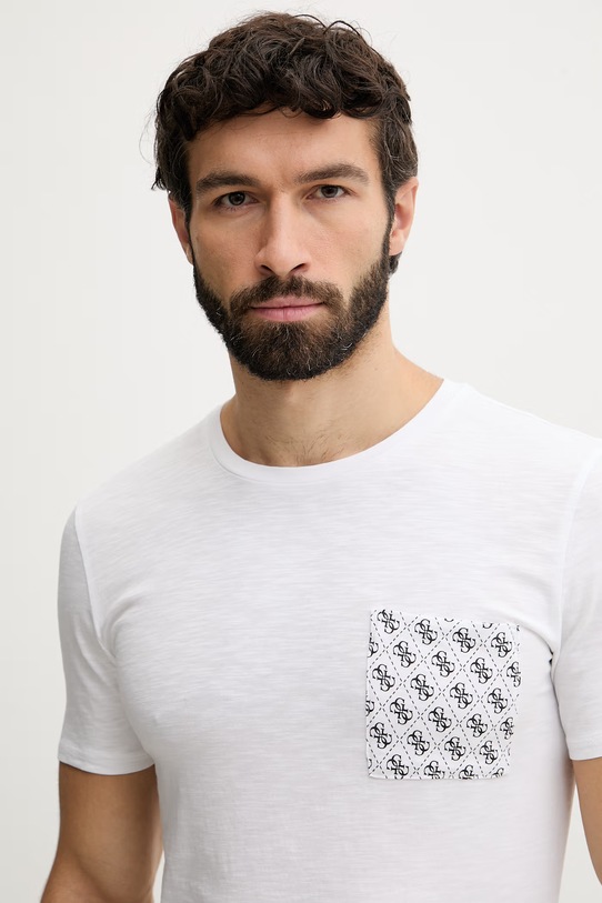 Guess mužské bavlněné bílá F6GI12.K6XN4