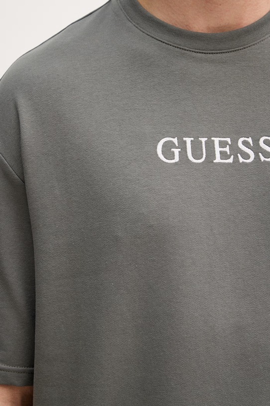 Guess t-shirt męski bawełniany BRIAN U6GI00.KC241 zielony