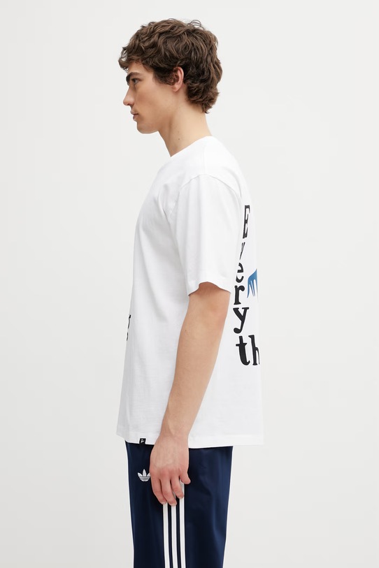 by Parra Everything T-shirt męski bawełniany 55280 biały SS26