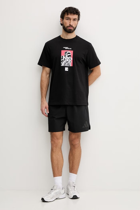 The North Face t-shirt męski bawełniany EXPLORER RELAXED NF0A8G9MJK31 czarny SS26