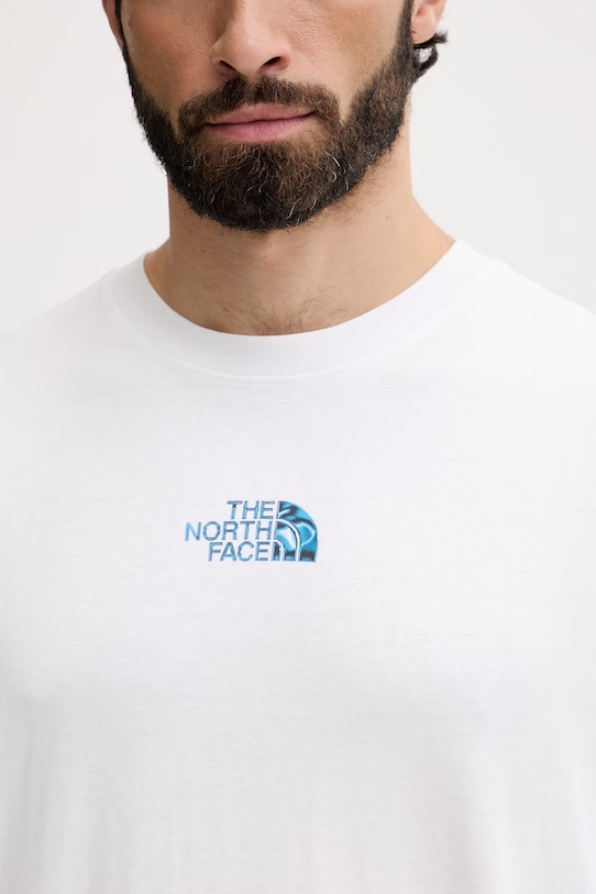 The North Face t-shirt męski bawełniany LIQUID LOGO NF0A8G9UFN41 biały