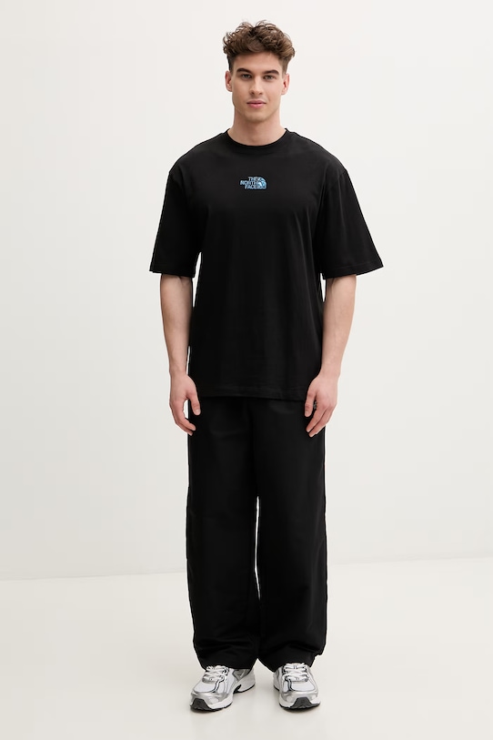 The North Face t-shirt męski bawełniany LIQUID LOGO NF0A8G9UJK31 czarny SS26