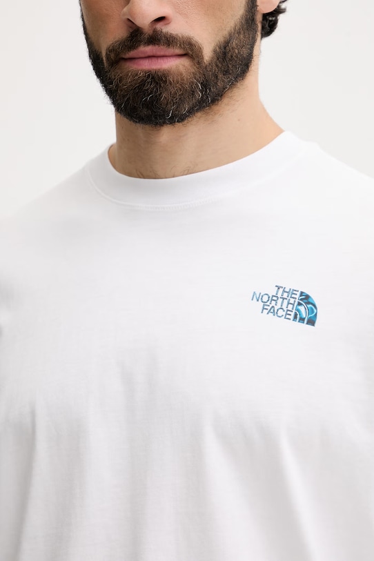 The North Face t-shirt męski bawełniany Liquid NF0A8G9WFN41 biały