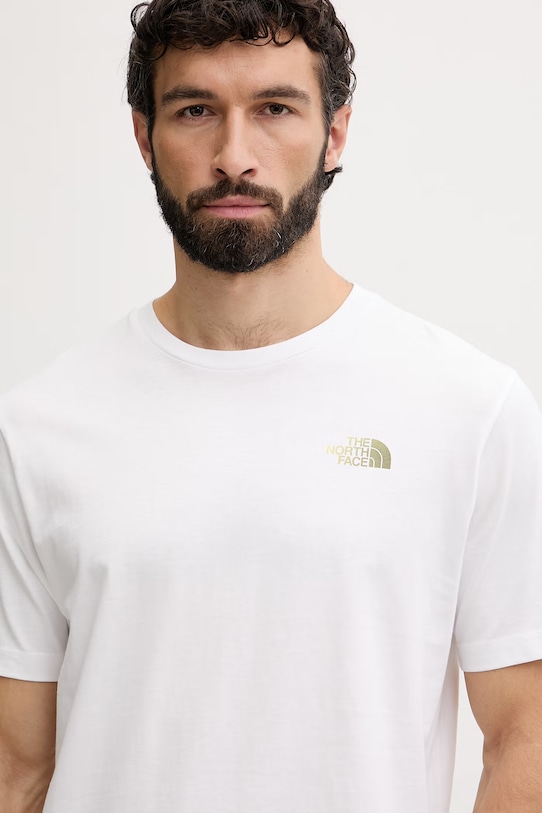 The North Face t-shirt męski bawełniany GRAPHIC biały NF0A8GA4FN41